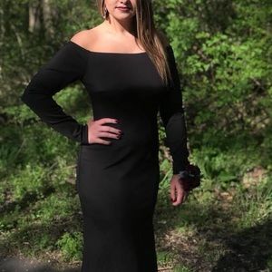 Black formal dress